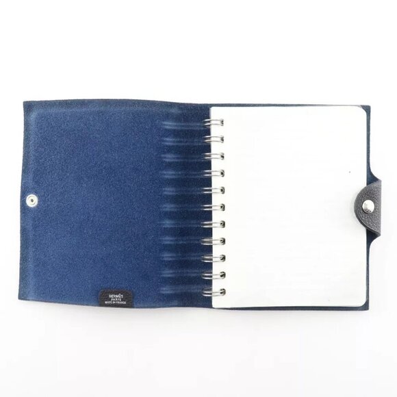 HERMES Yuris PM Notebook Notebook cover Note Navy blue Togo _ - Picture 13 of 13